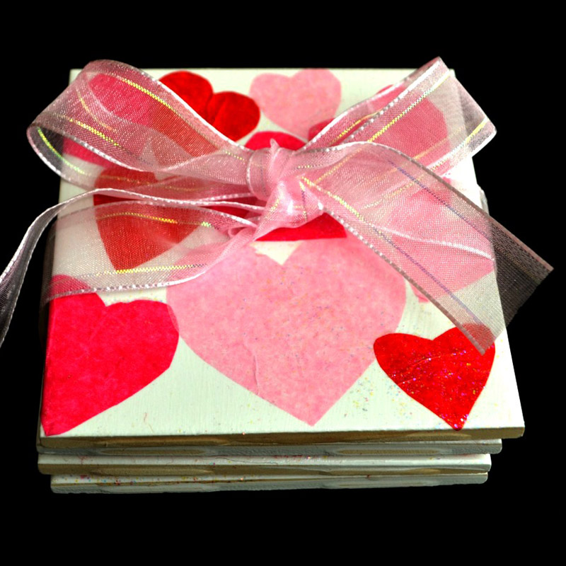 Керамические валентинки – подставки под чашки или отличный подарок ко Дню Святого Валентина